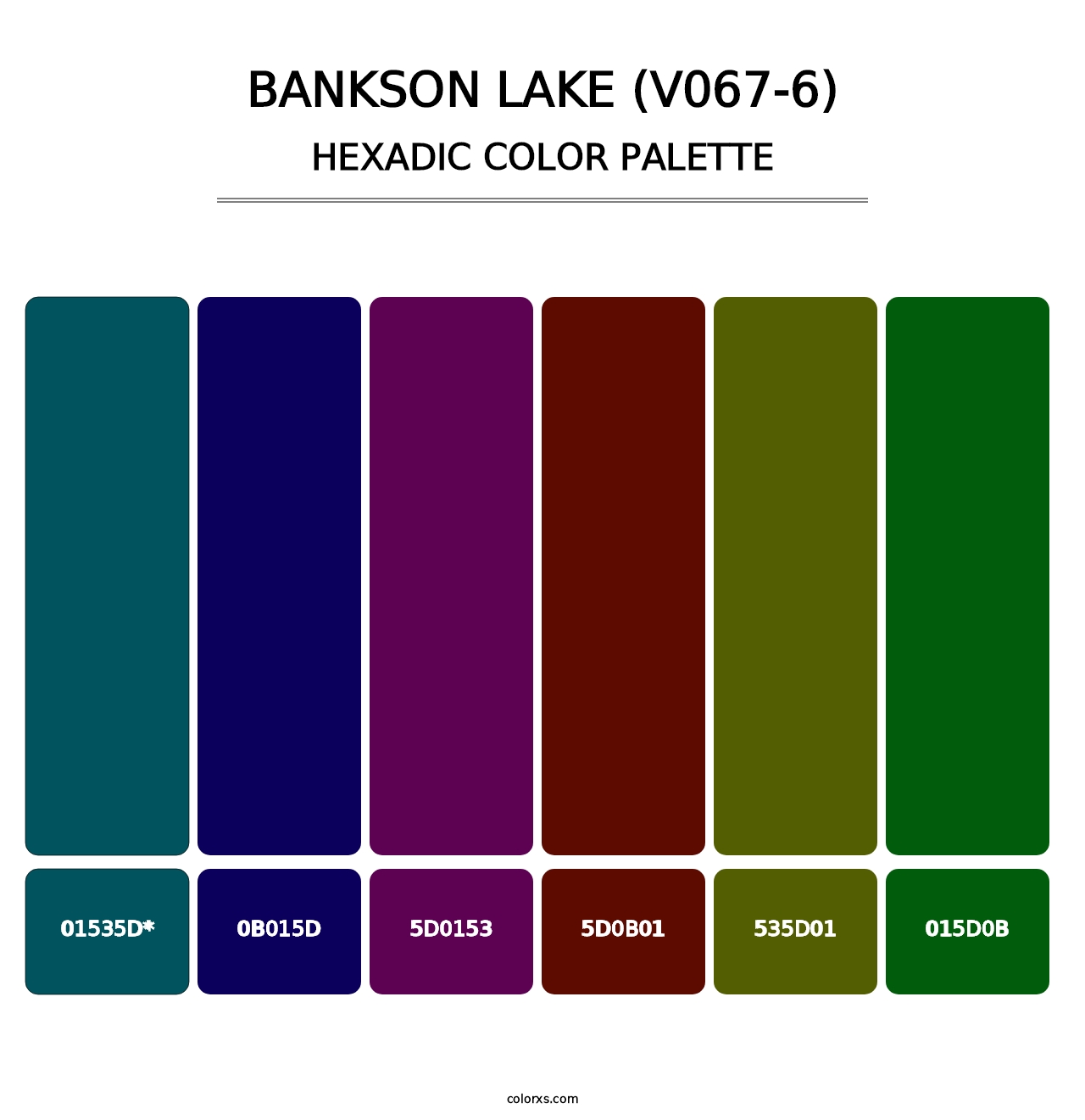 Bankson Lake (V067-6) - Hexadic Color Palette