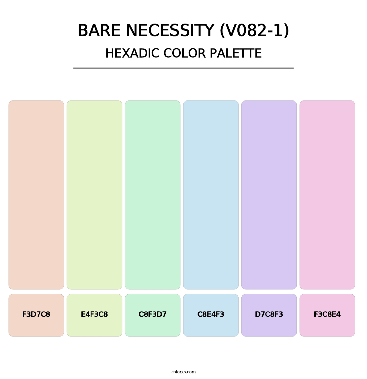 Bare Necessity (V082-1) - Hexadic Color Palette