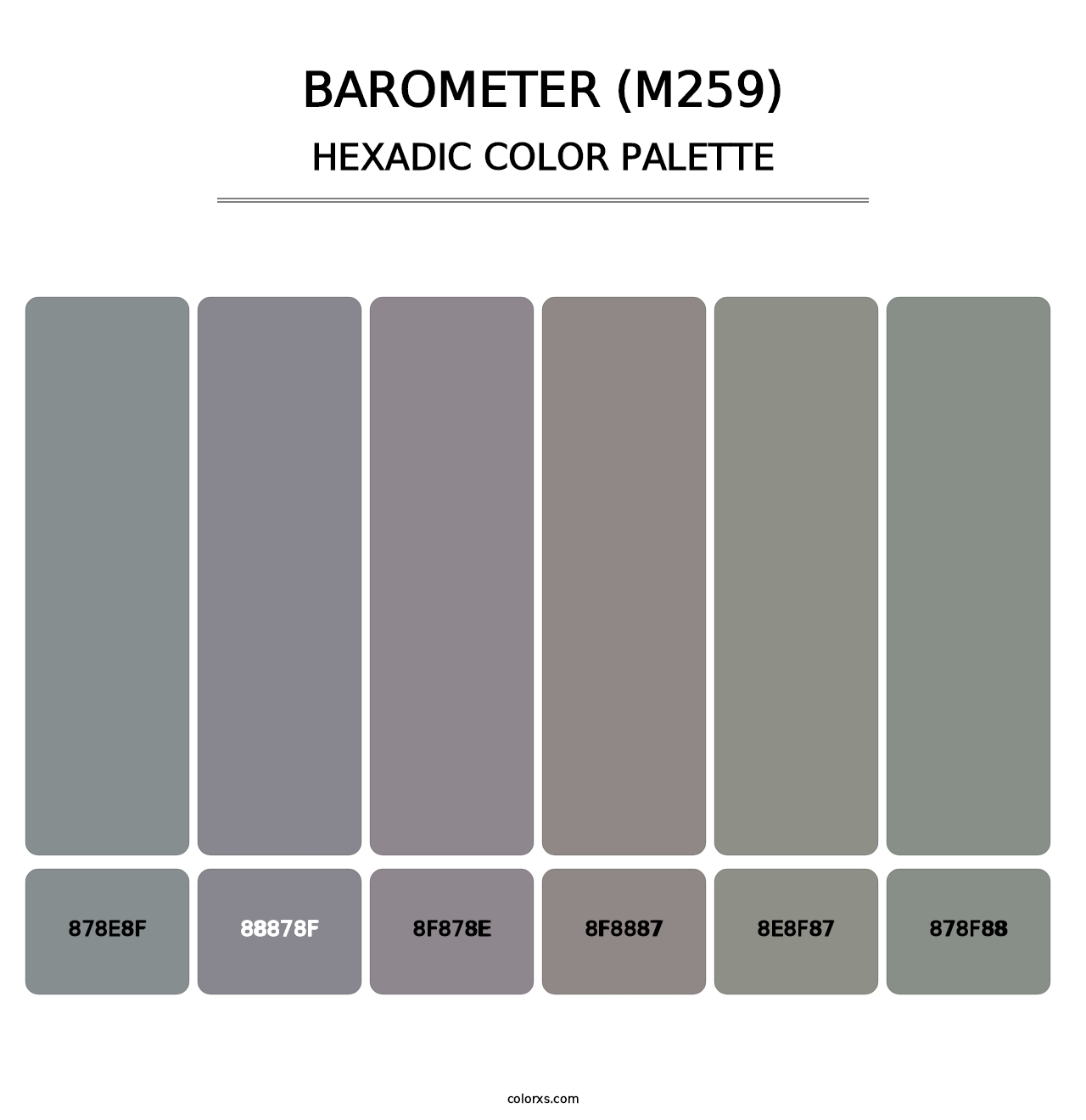 Barometer (M259) - Hexadic Color Palette