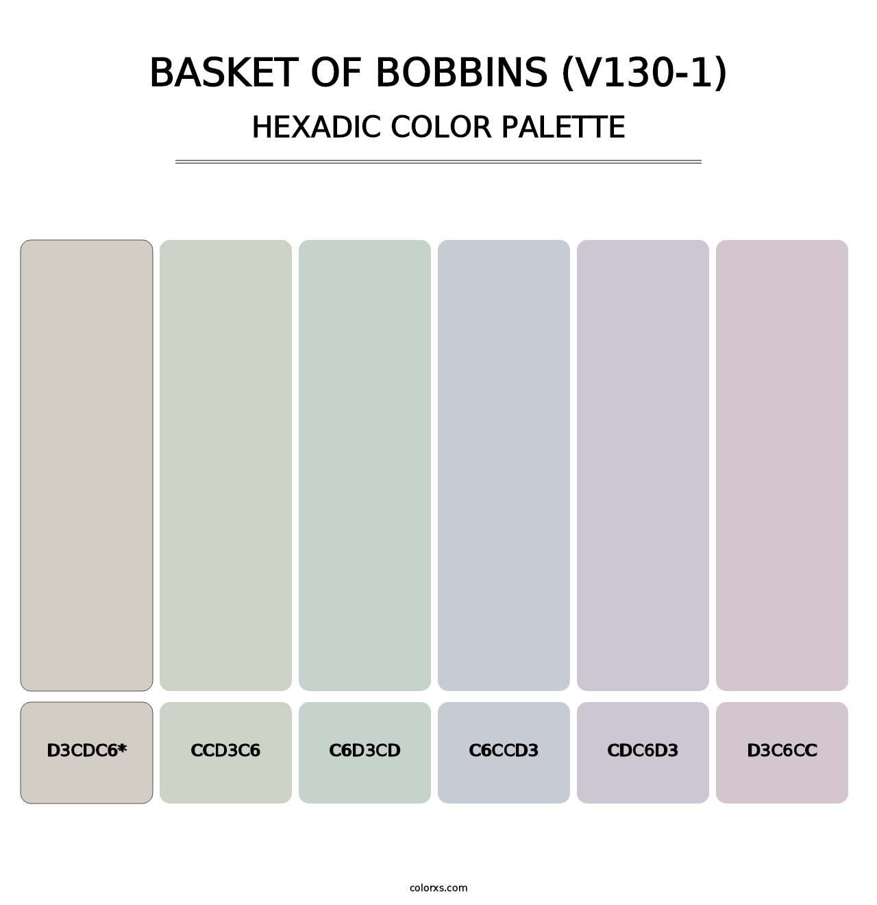 Basket of Bobbins (V130-1) - Hexadic Color Palette
