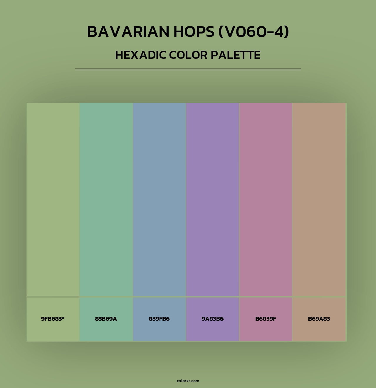 Bavarian Hops (V060-4) - Hexadic Color Palette