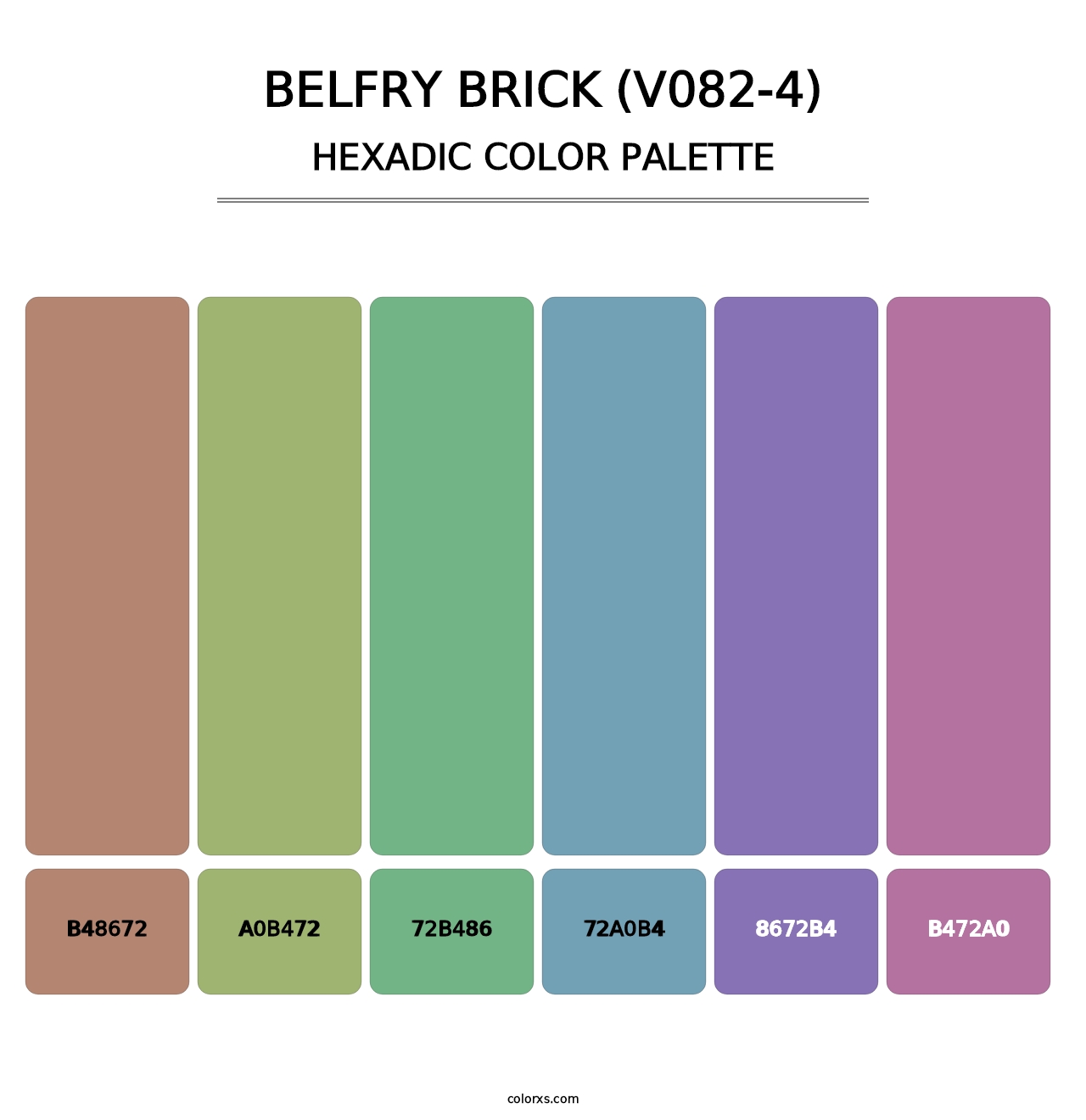 Belfry Brick (V082-4) - Hexadic Color Palette