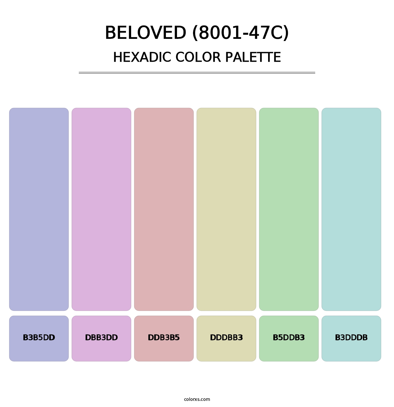 Beloved (8001-47C) - Hexadic Color Palette