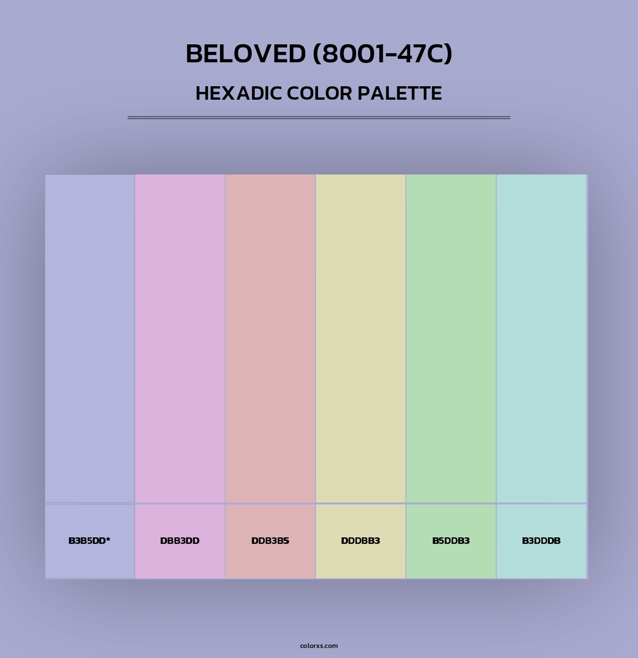 Beloved (8001-47C) - Hexadic Color Palette