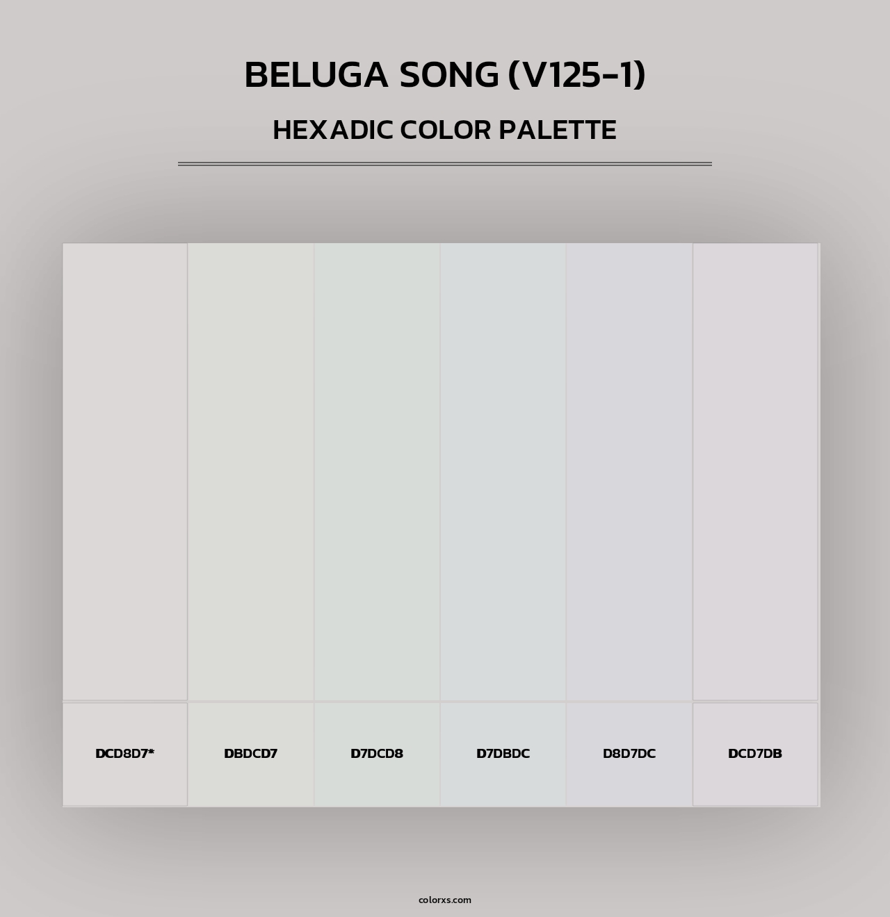 Beluga Song (V125-1) - Hexadic Color Palette