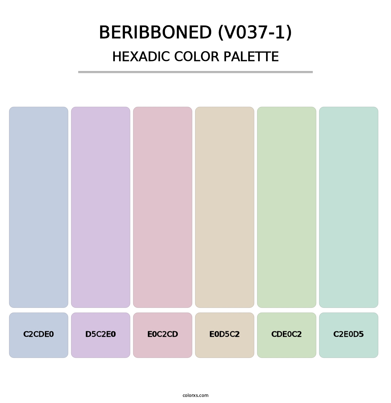 Beribboned (V037-1) - Hexadic Color Palette