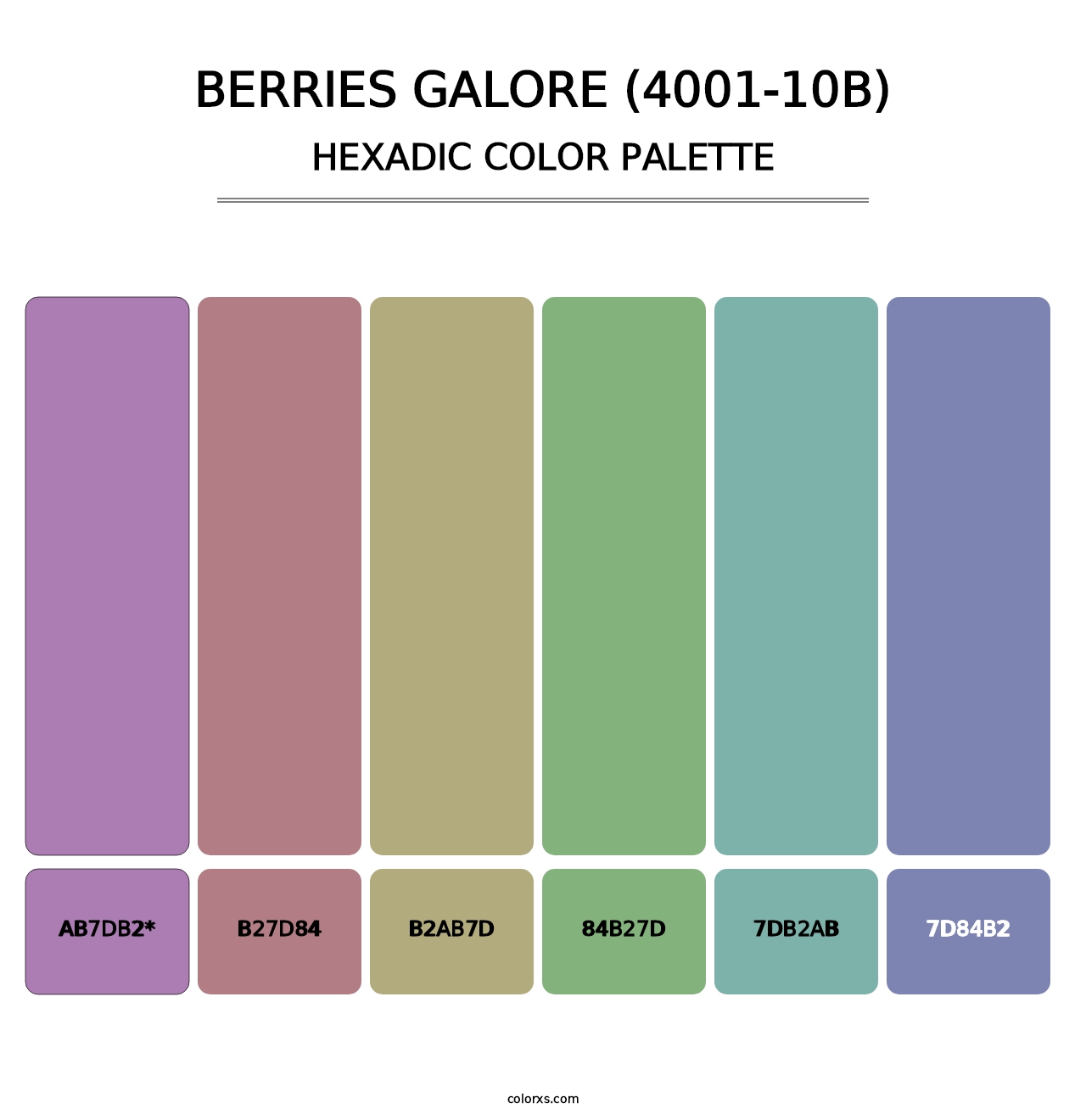 Berries Galore (4001-10B) - Hexadic Color Palette