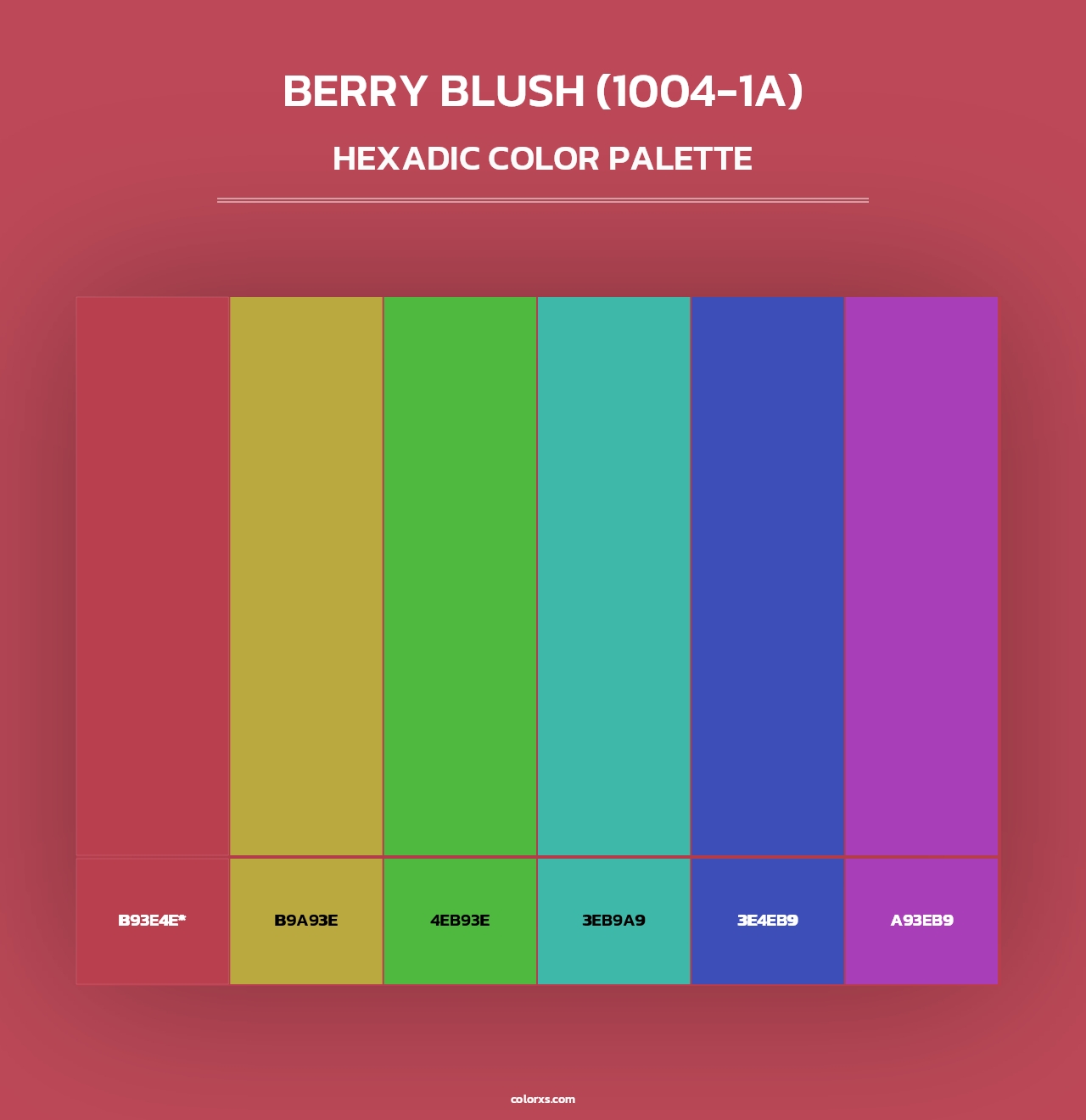 Berry Blush (1004-1A) - Hexadic Color Palette