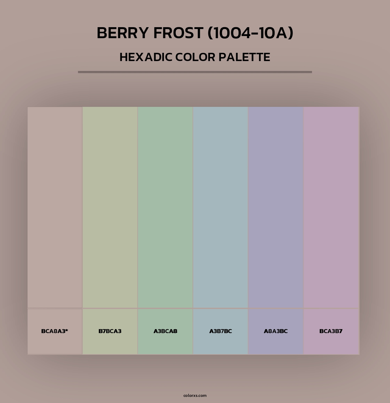 Berry Frost (1004-10A) - Hexadic Color Palette