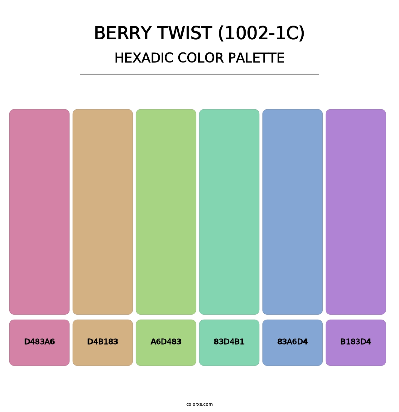 Berry Twist (1002-1C) - Hexadic Color Palette