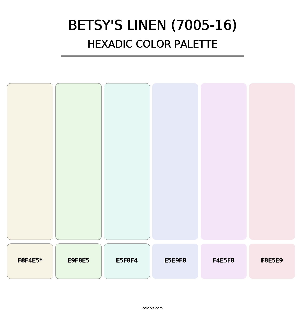 Betsy's Linen (7005-16) - Hexadic Color Palette