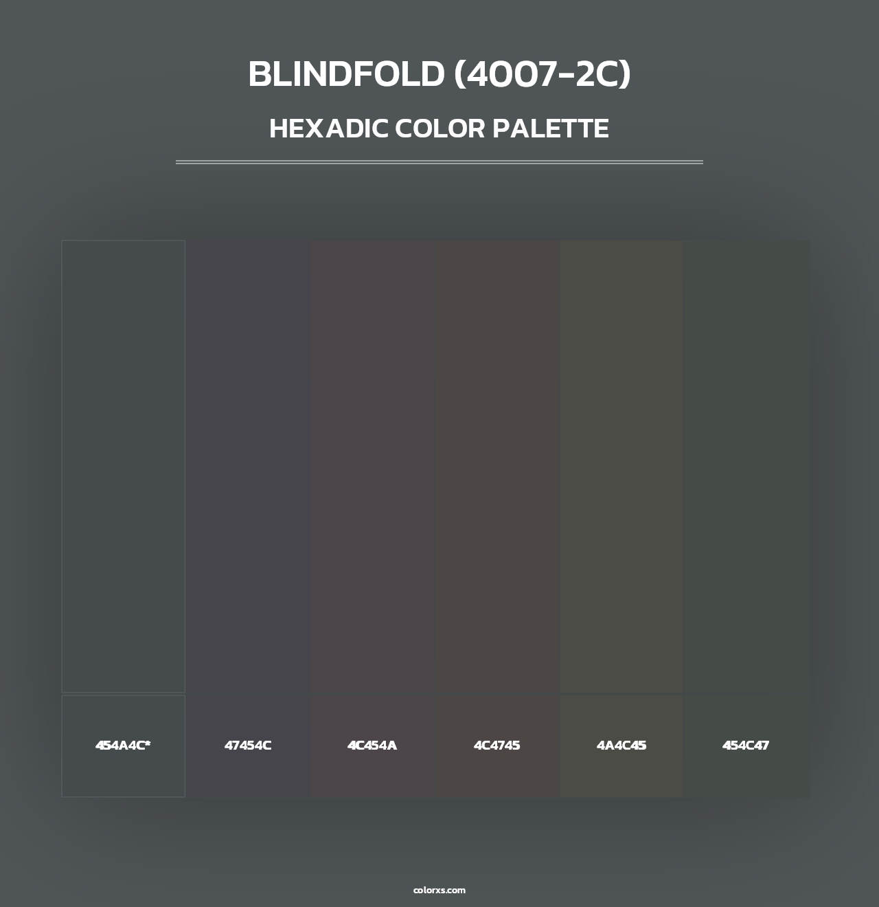 Blindfold (4007-2C) - Hexadic Color Palette