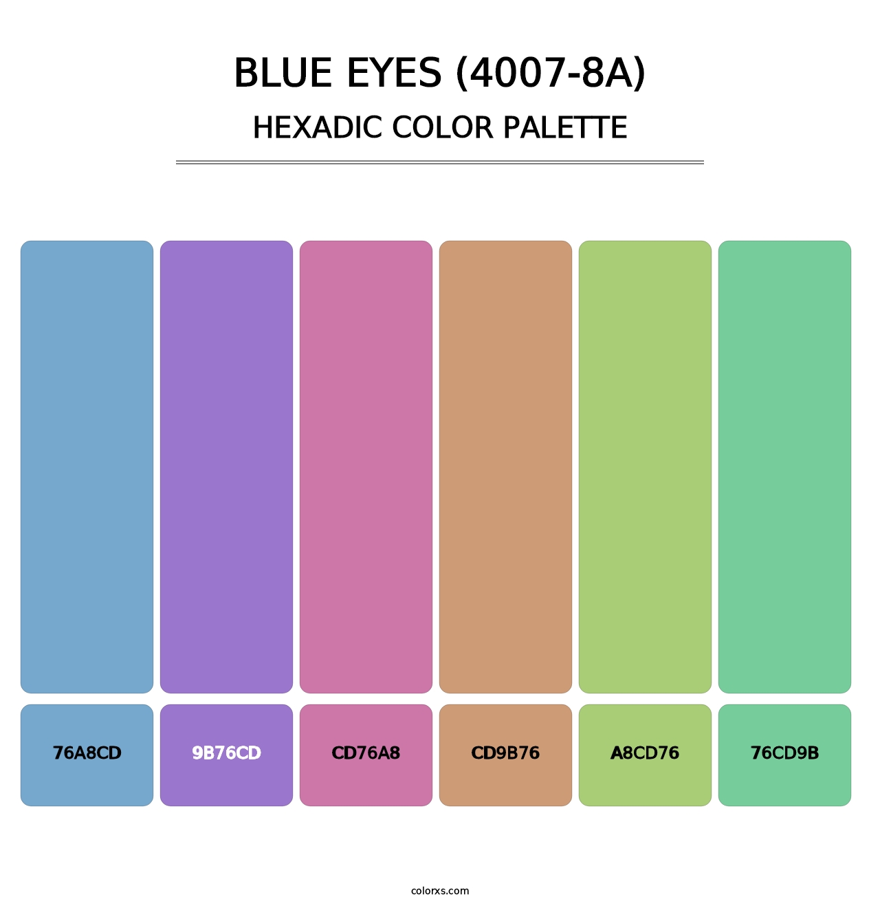 Blue Eyes (4007-8A) - Hexadic Color Palette