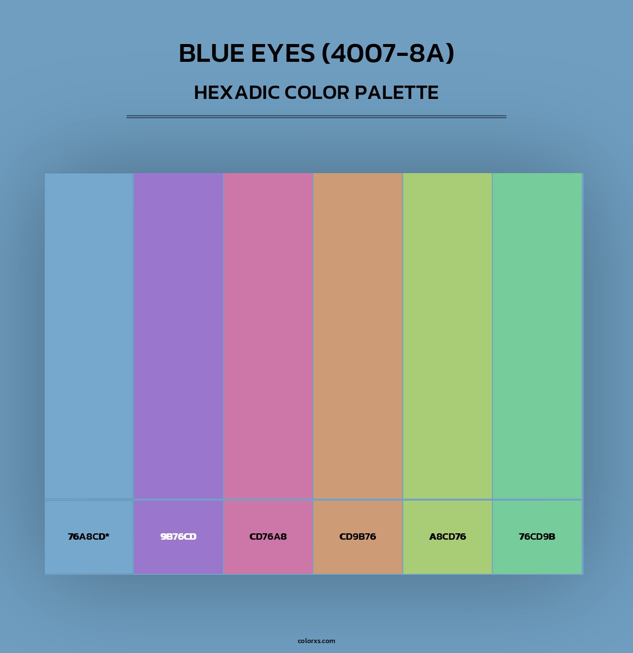 Blue Eyes (4007-8A) - Hexadic Color Palette