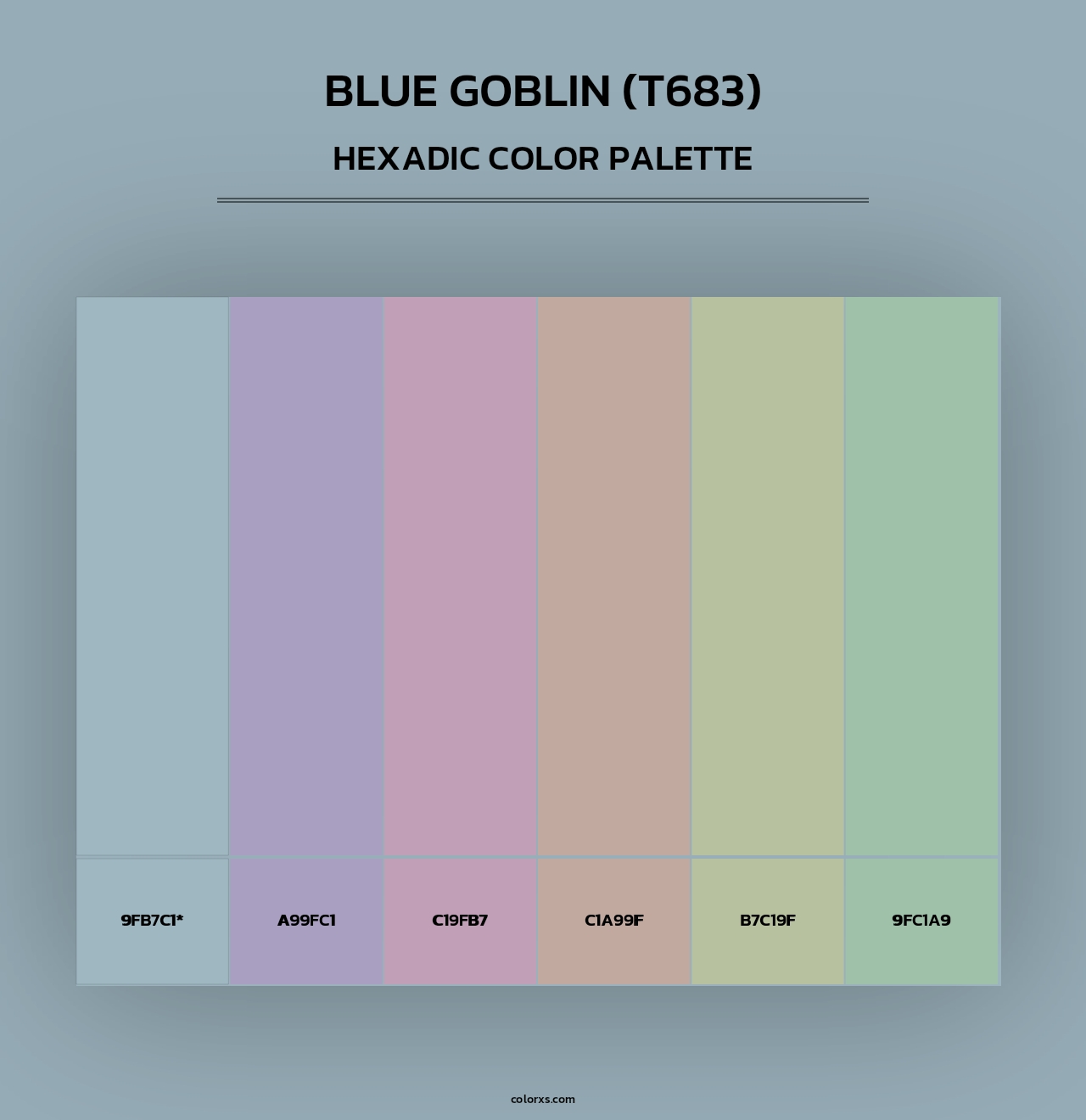 Blue Goblin (T683) - Hexadic Color Palette
