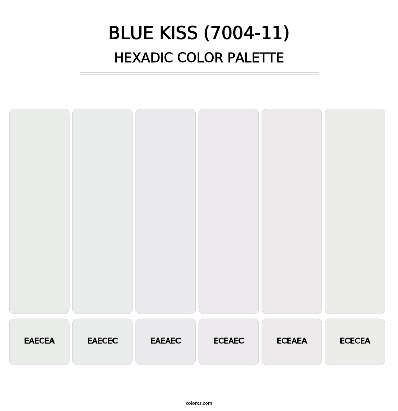 Blue Kiss (7004-11) - Hexadic Color Palette