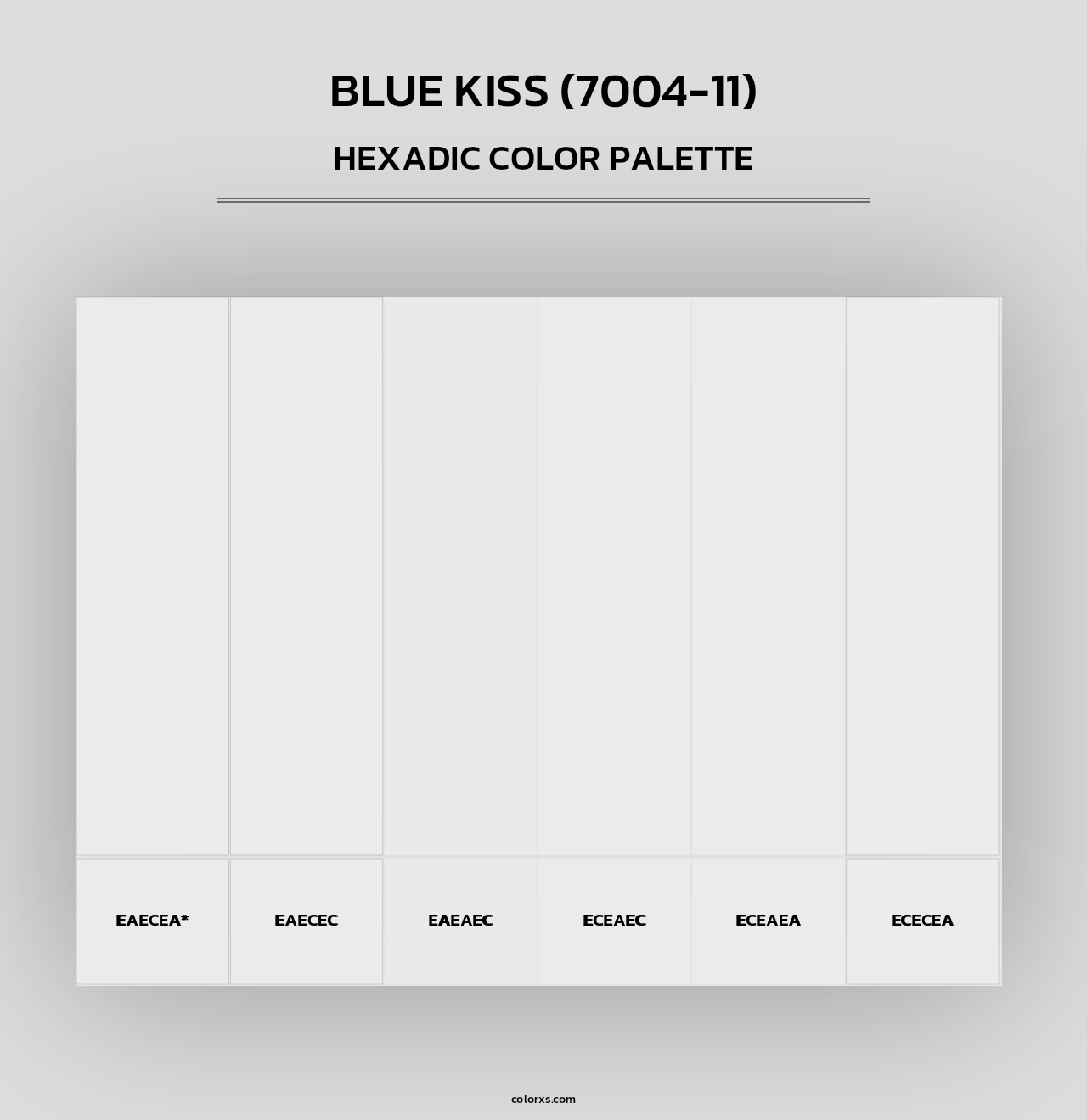 Blue Kiss (7004-11) - Hexadic Color Palette