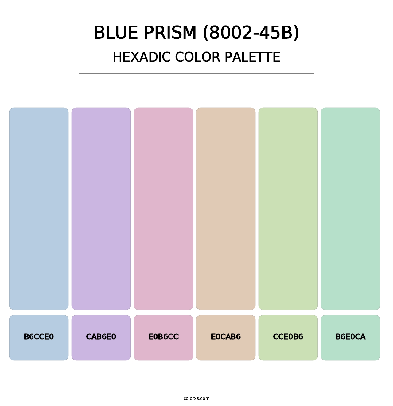 Blue Prism (8002-45B) - Hexadic Color Palette