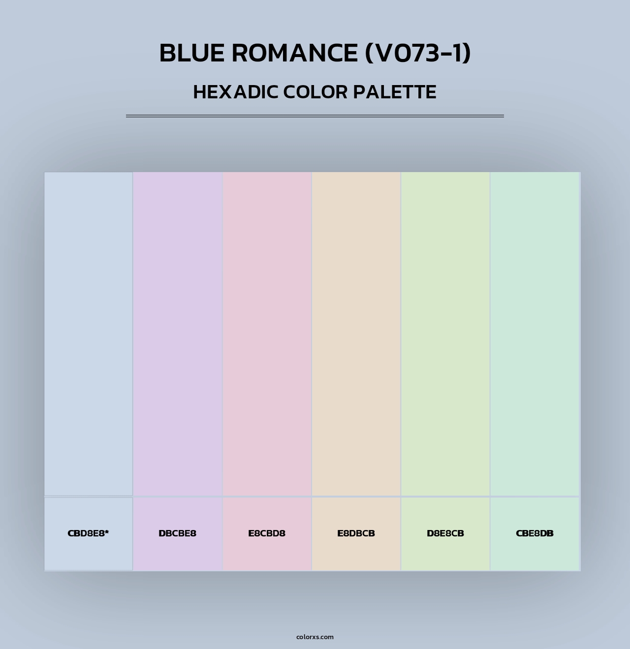 Blue Romance (V073-1) - Hexadic Color Palette