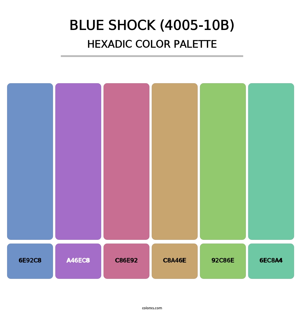 Blue Shock (4005-10B) - Hexadic Color Palette