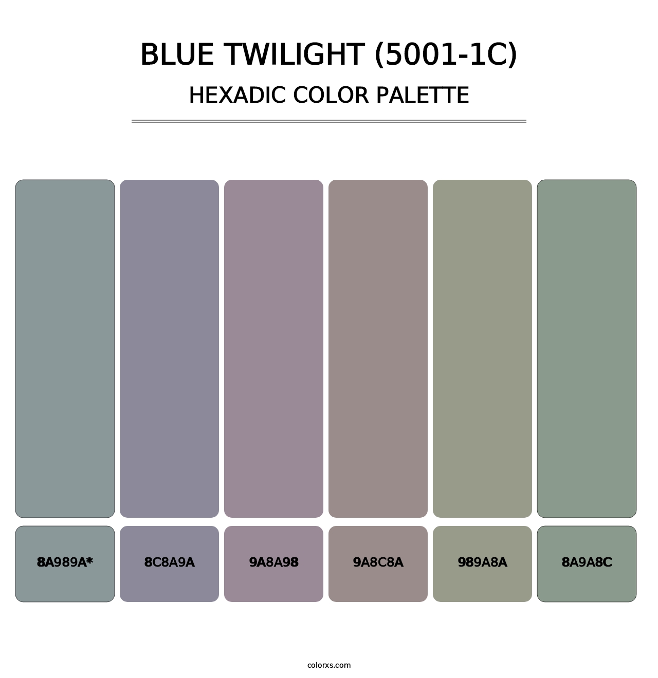 Blue Twilight (5001-1C) - Hexadic Color Palette