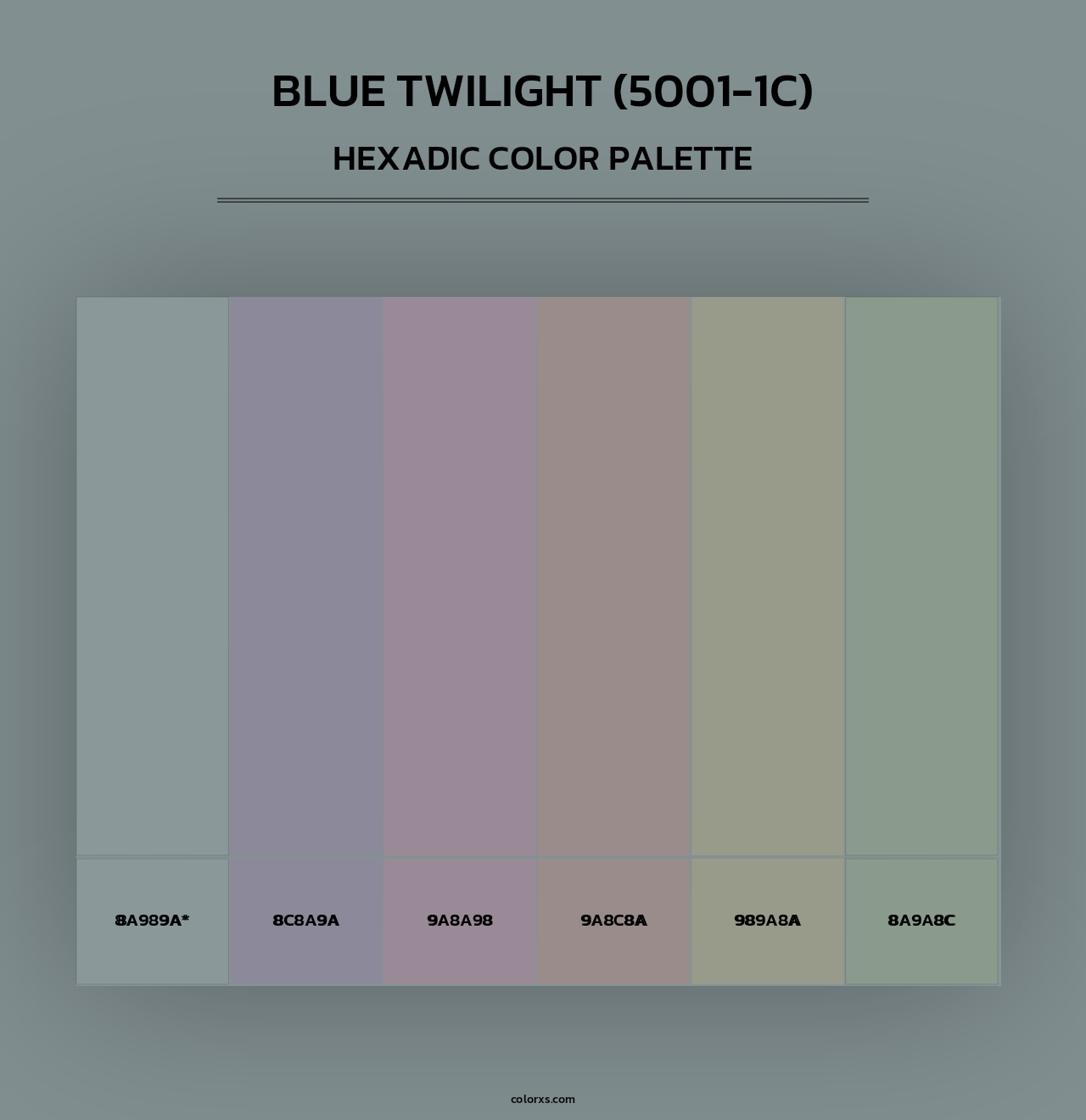Blue Twilight (5001-1C) - Hexadic Color Palette