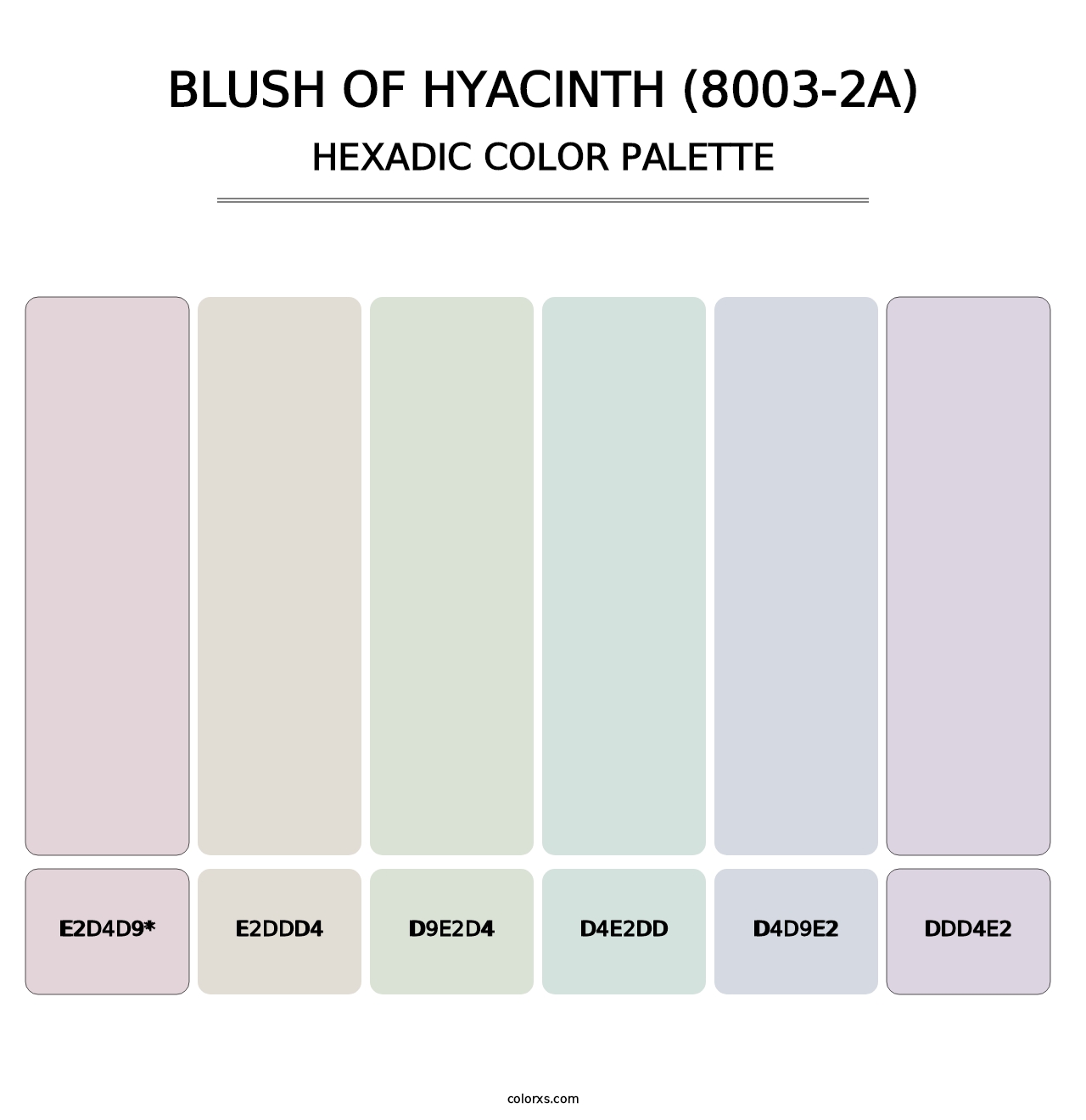 Blush of Hyacinth (8003-2A) - Hexadic Color Palette