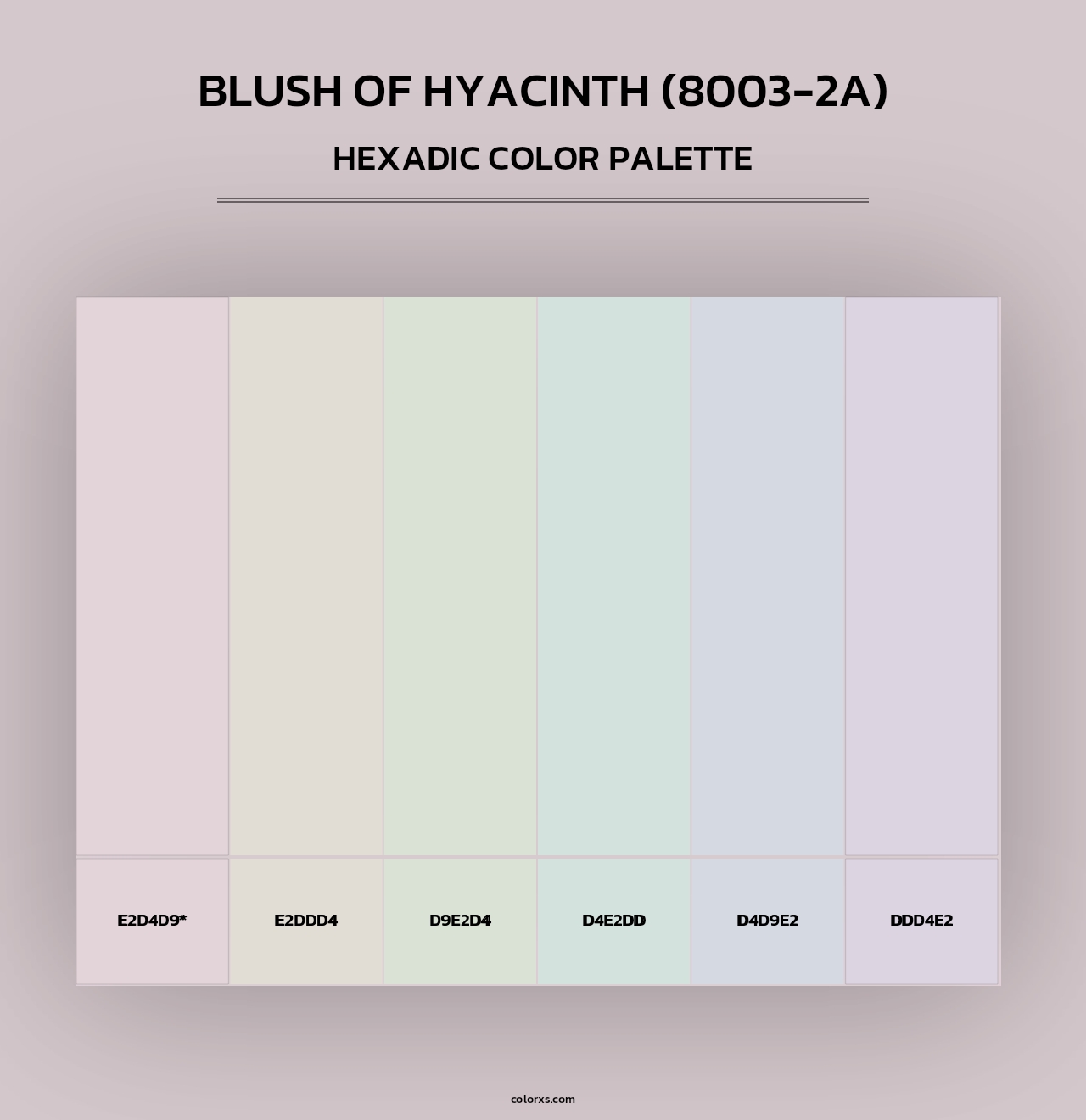 Blush of Hyacinth (8003-2A) - Hexadic Color Palette