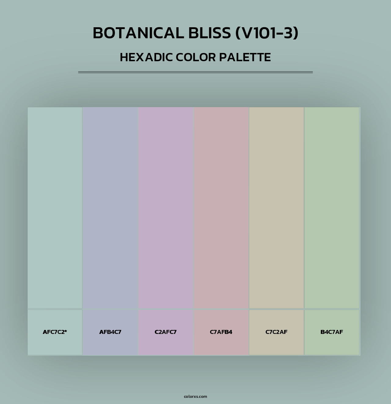 Botanical Bliss (V101-3) - Hexadic Color Palette