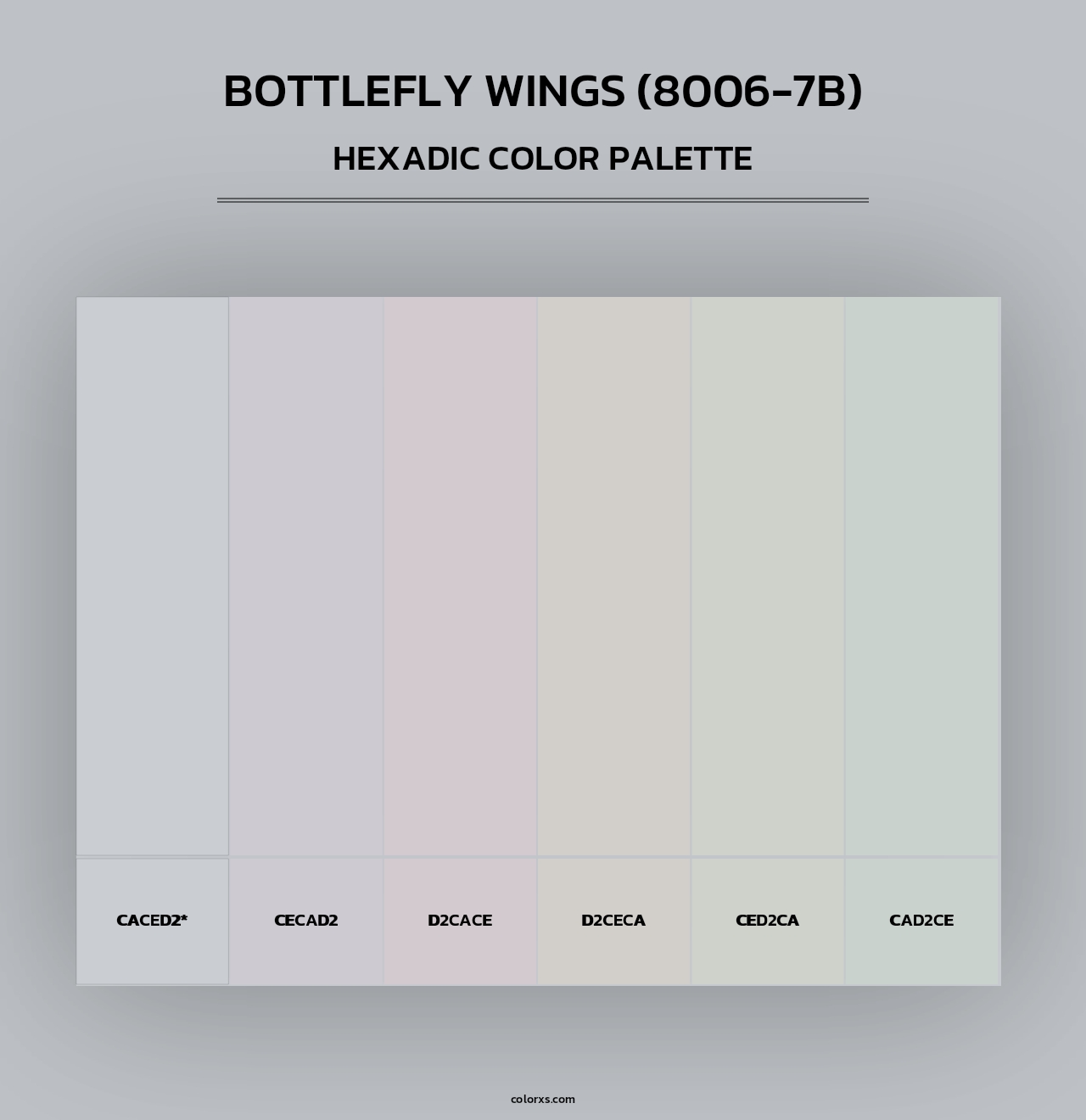 Bottlefly Wings (8006-7B) - Hexadic Color Palette