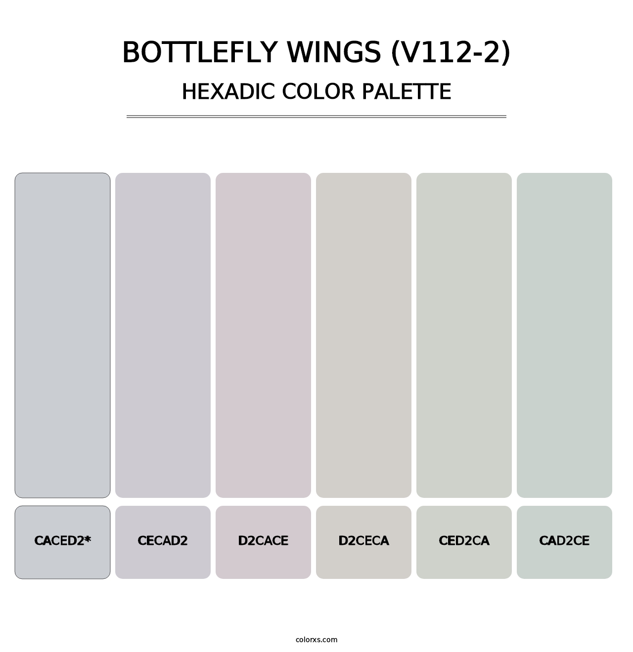 Bottlefly Wings (V112-2) - Hexadic Color Palette