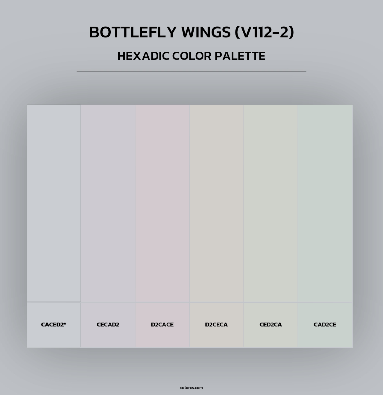 Bottlefly Wings (V112-2) - Hexadic Color Palette
