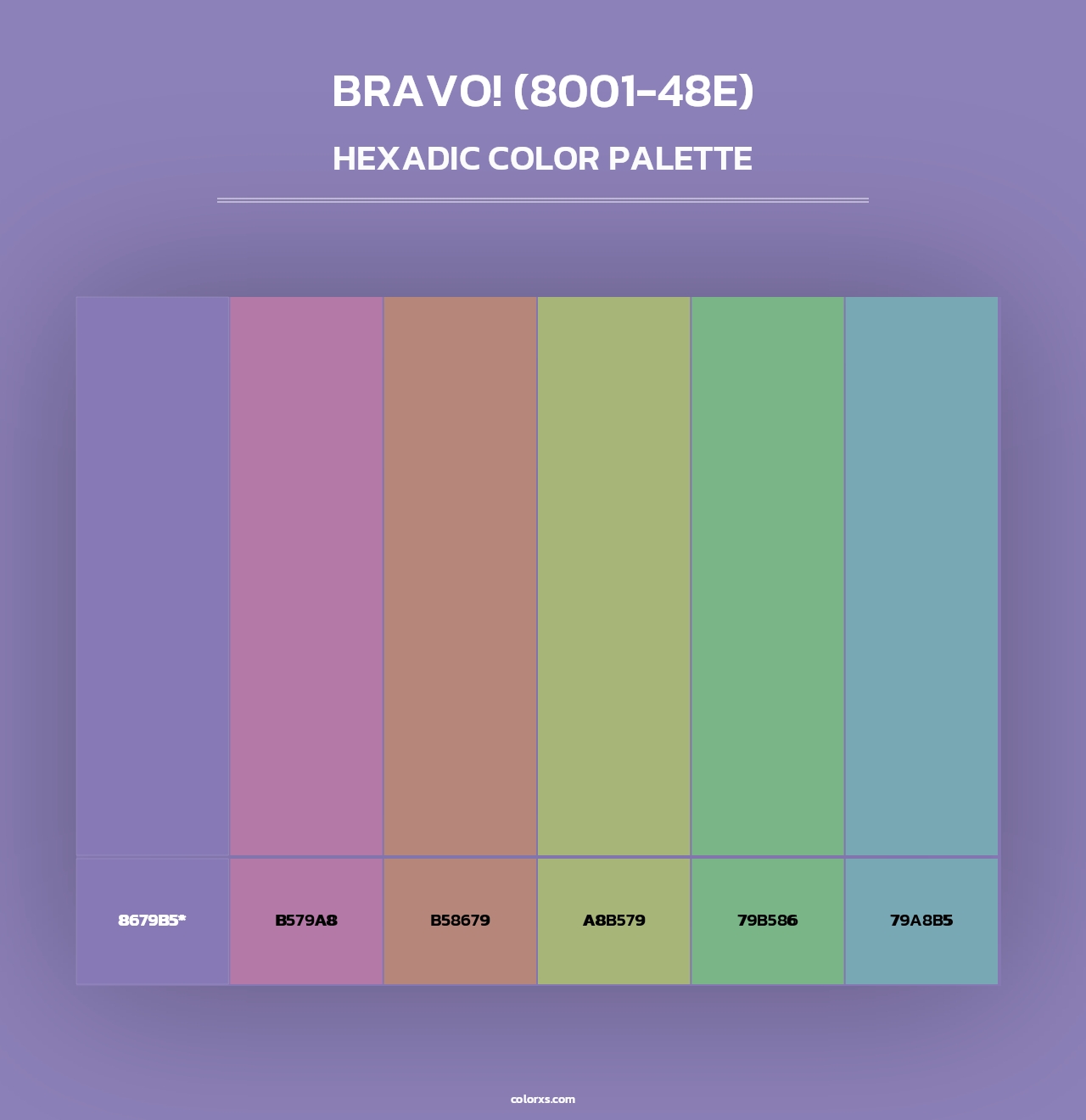 Bravo! (8001-48E) - Hexadic Color Palette