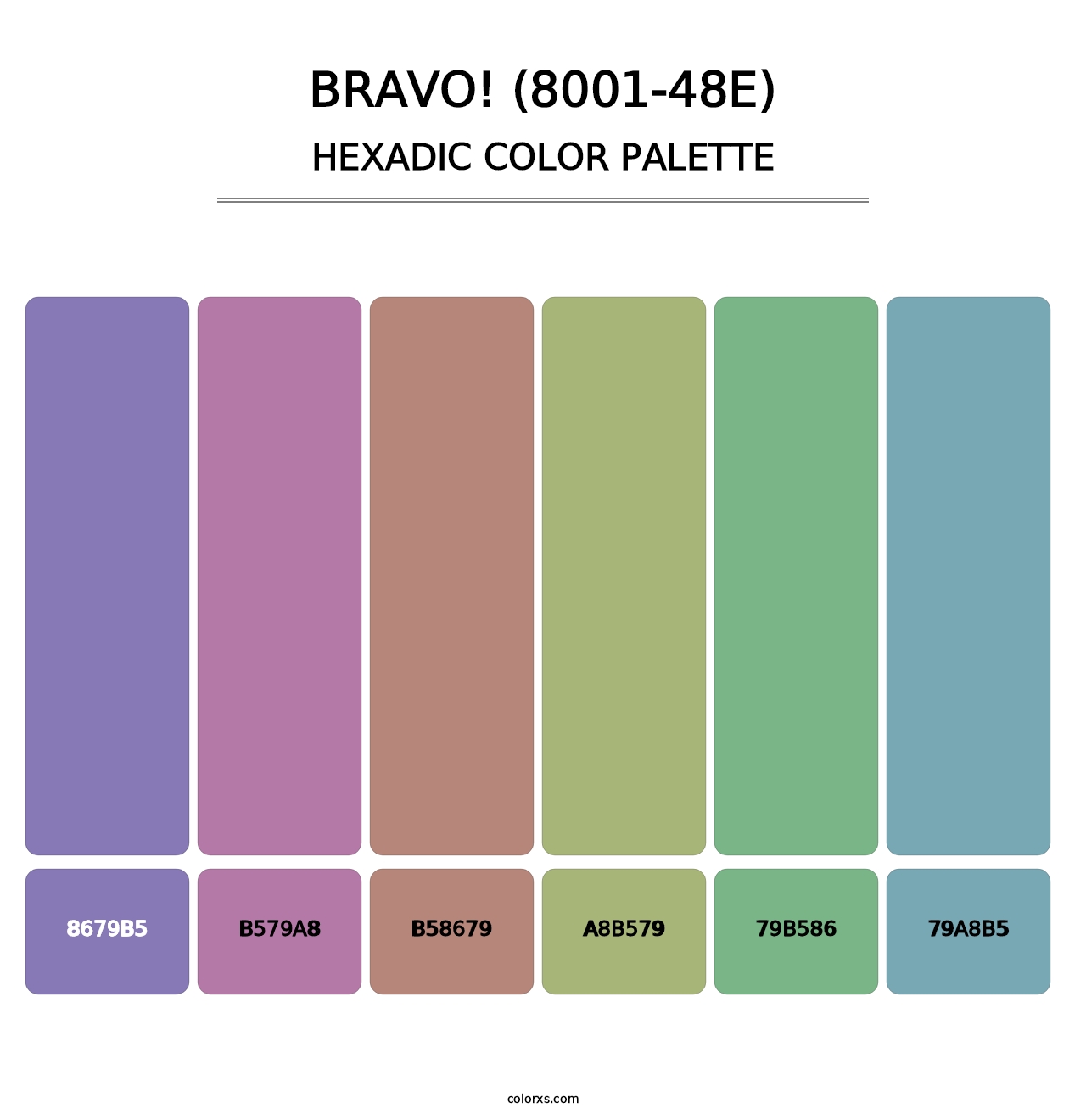 Bravo! (8001-48E) - Hexadic Color Palette
