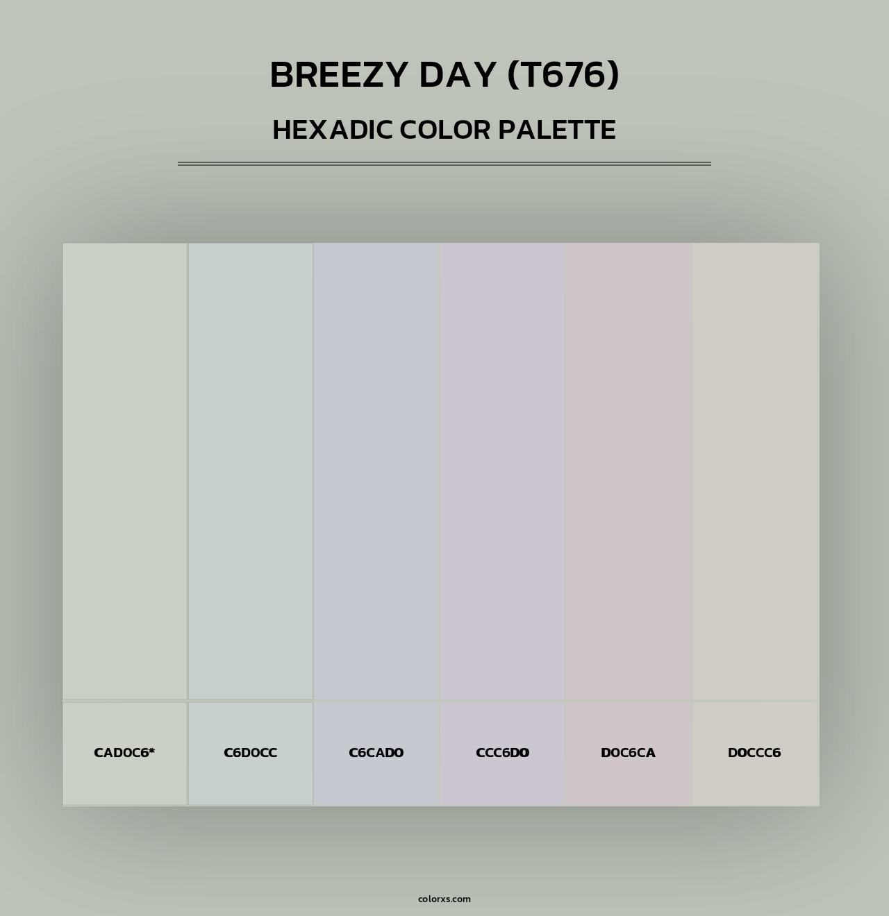 Breezy Day (T676) - Hexadic Color Palette