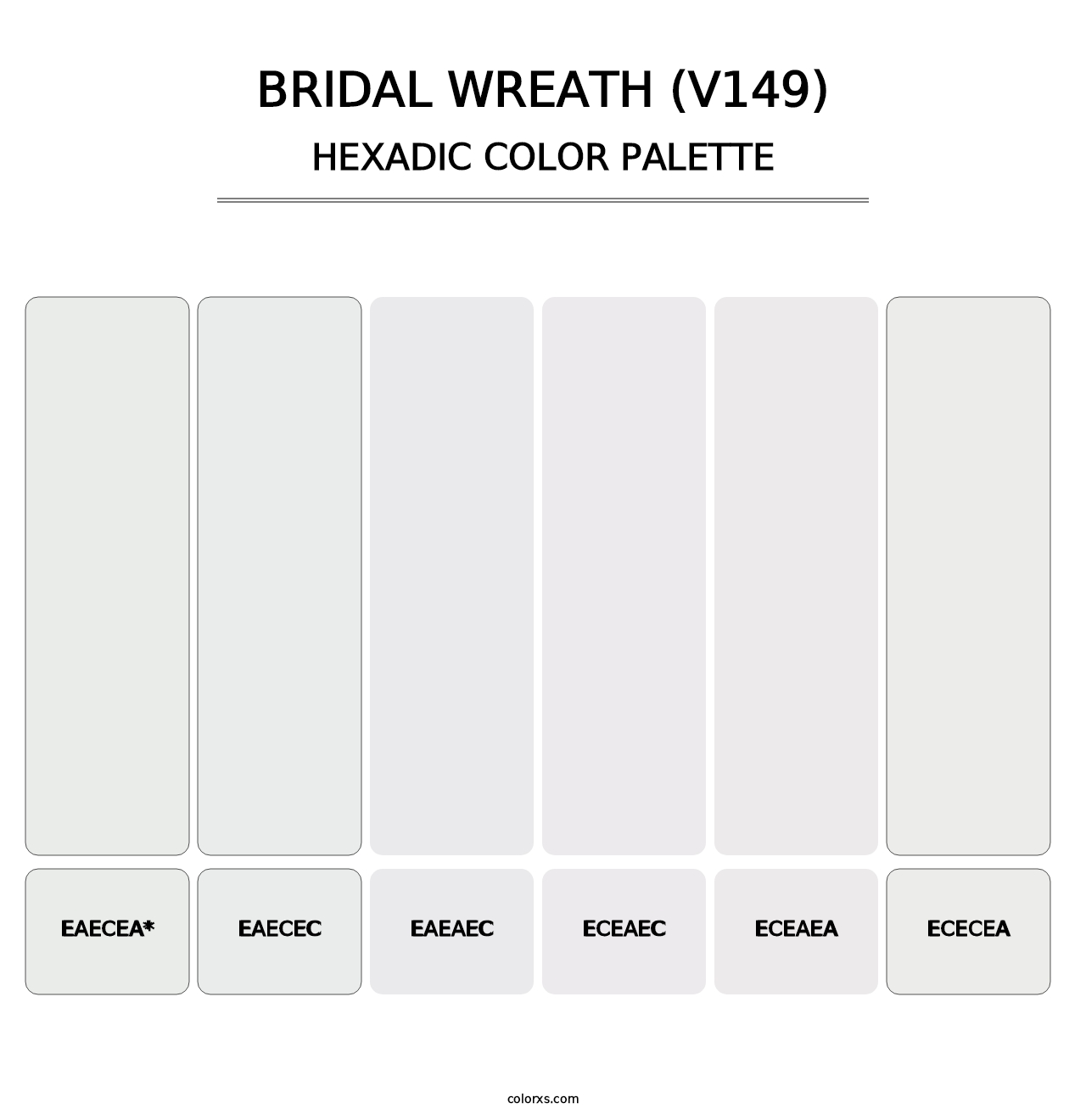 Bridal Wreath (V149) - Hexadic Color Palette