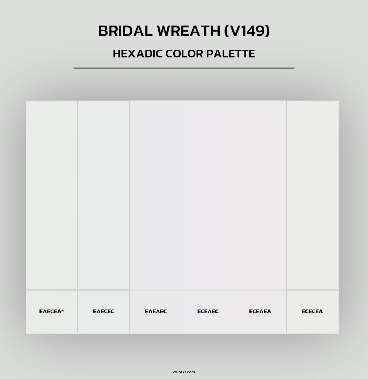 Bridal Wreath (V149) - Hexadic Color Palette