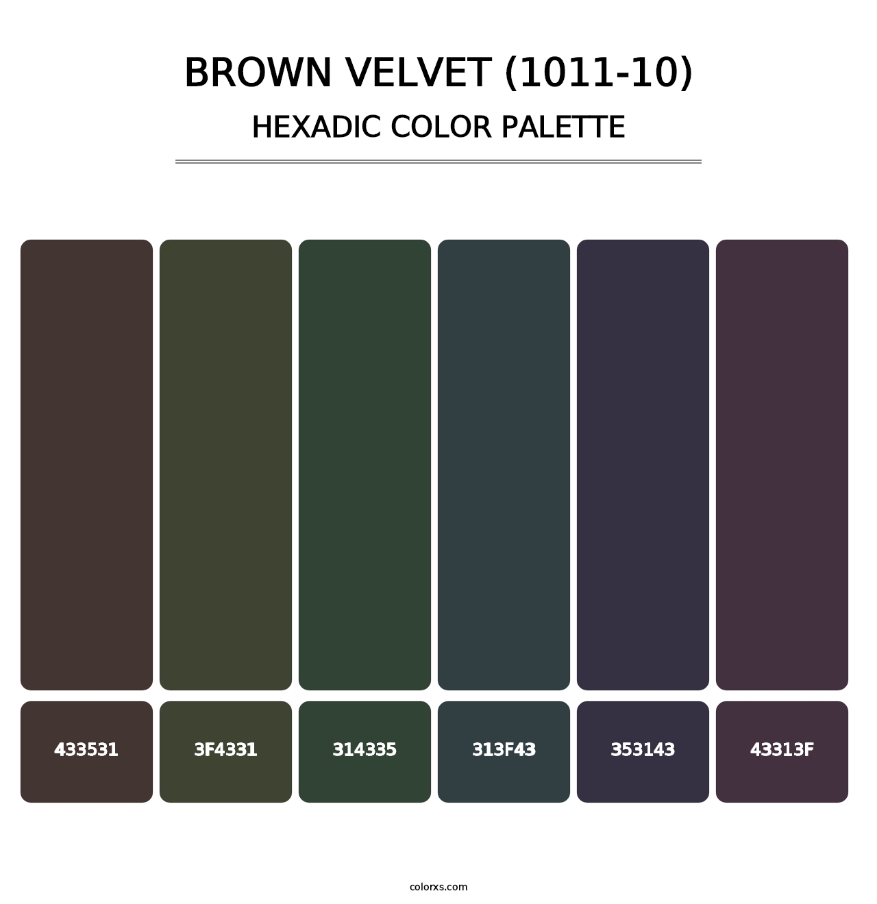 Brown Velvet (1011-10) - Hexadic Color Palette