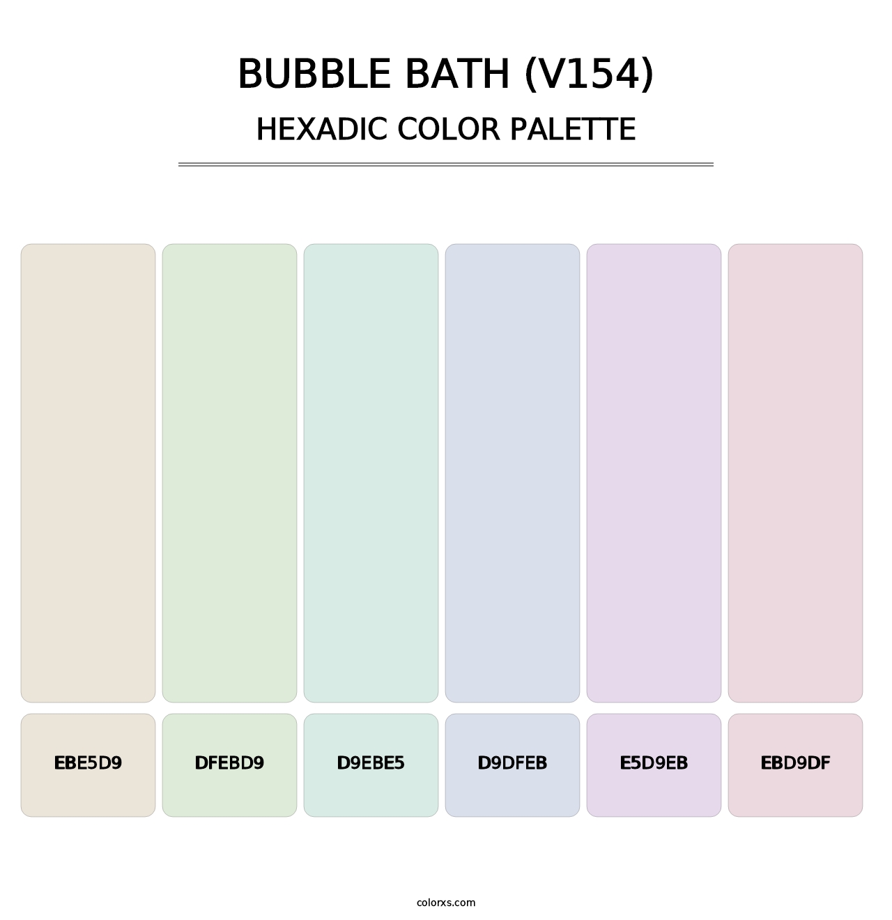 Bubble Bath (V154) - Hexadic Color Palette