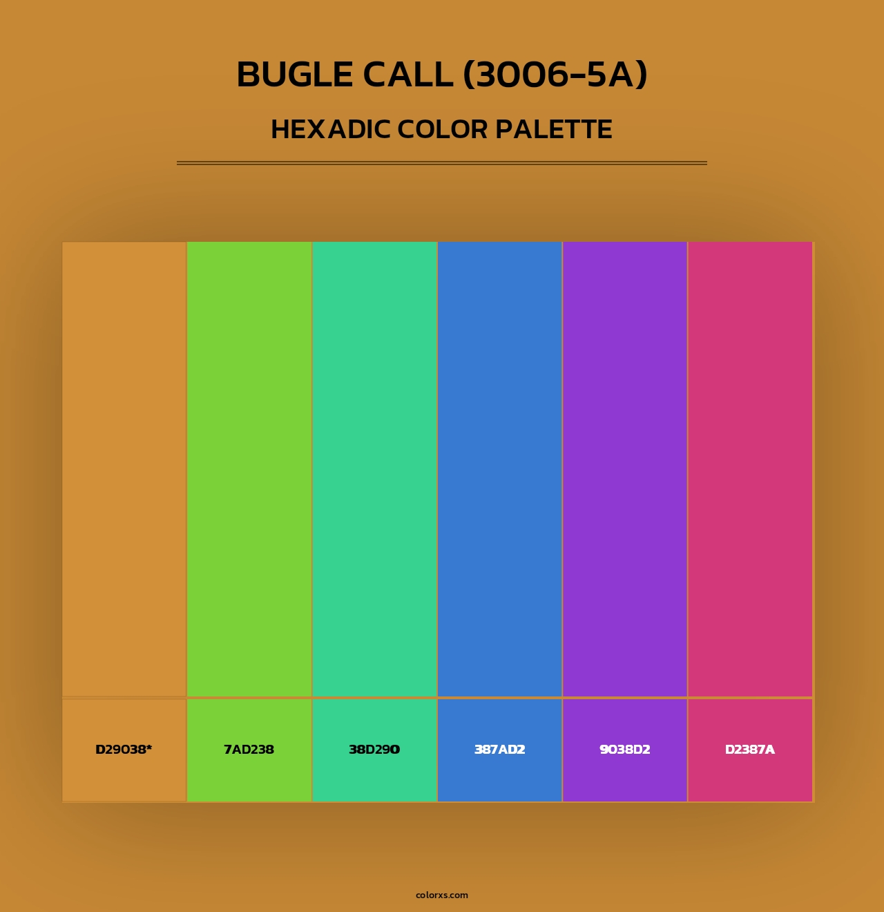 Bugle Call (3006-5A) - Hexadic Color Palette