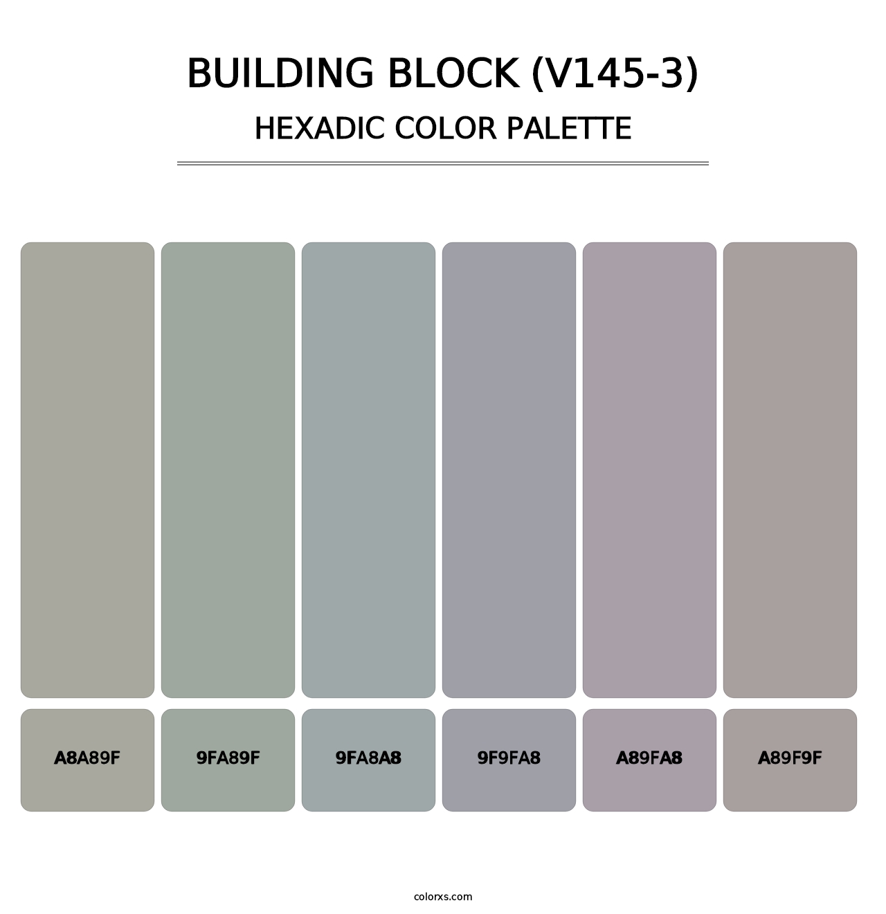 Building Block (V145-3) - Hexadic Color Palette