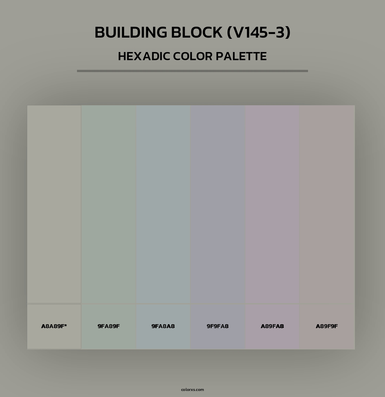 Building Block (V145-3) - Hexadic Color Palette