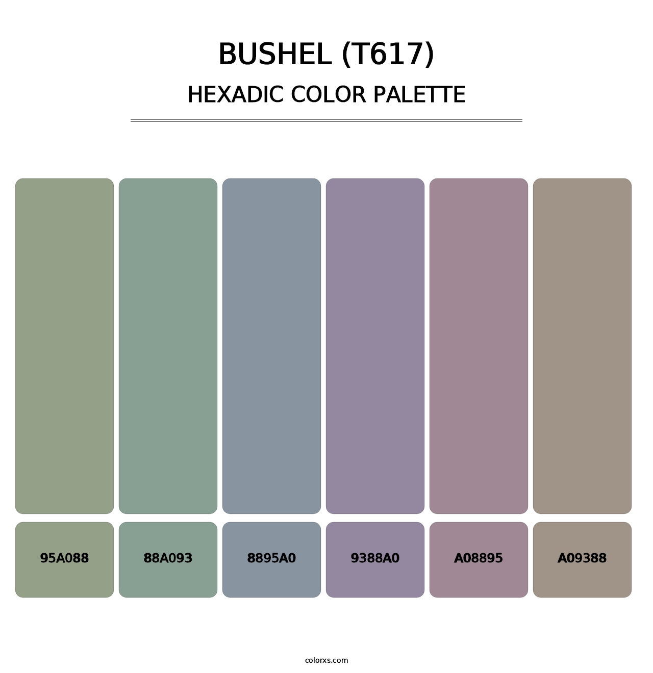 Bushel (T617) - Hexadic Color Palette