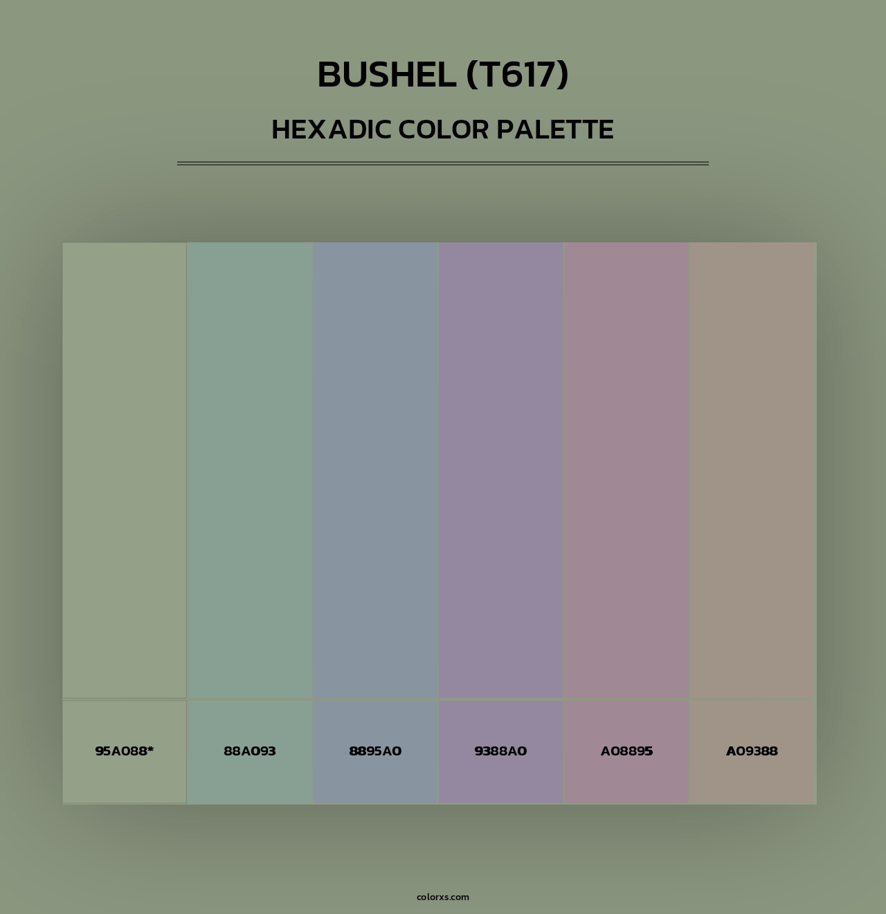 Bushel (T617) - Hexadic Color Palette