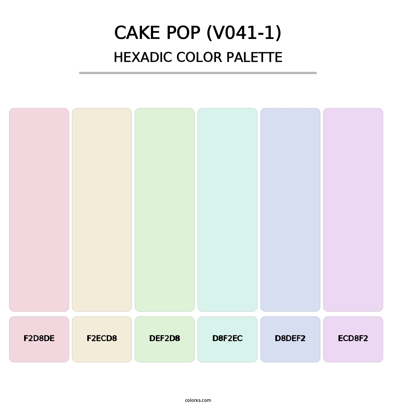 Cake Pop (V041-1) - Hexadic Color Palette