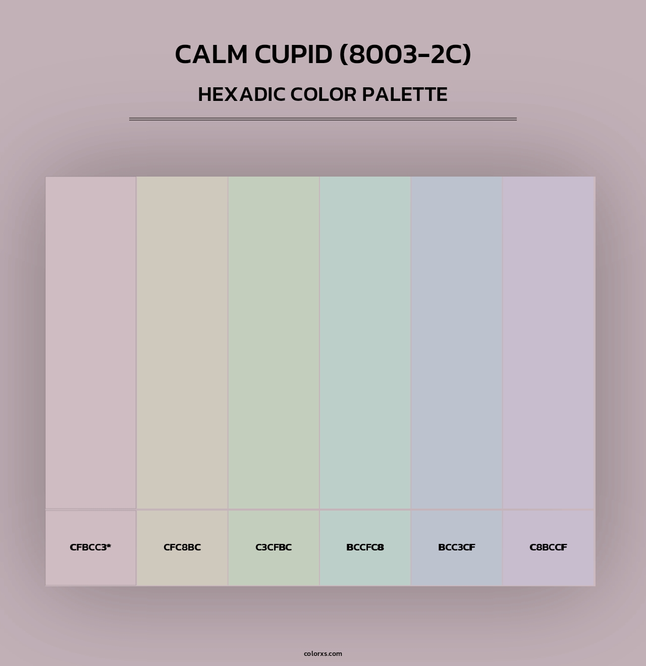 Calm Cupid (8003-2C) - Hexadic Color Palette