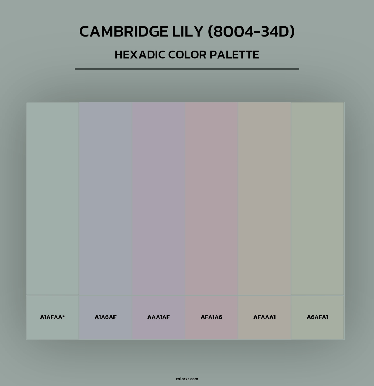 Cambridge Lily (8004-34D) - Hexadic Color Palette
