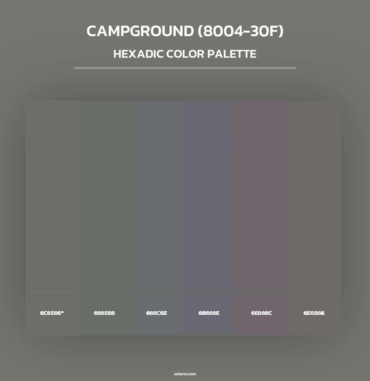 Campground (8004-30F) - Hexadic Color Palette