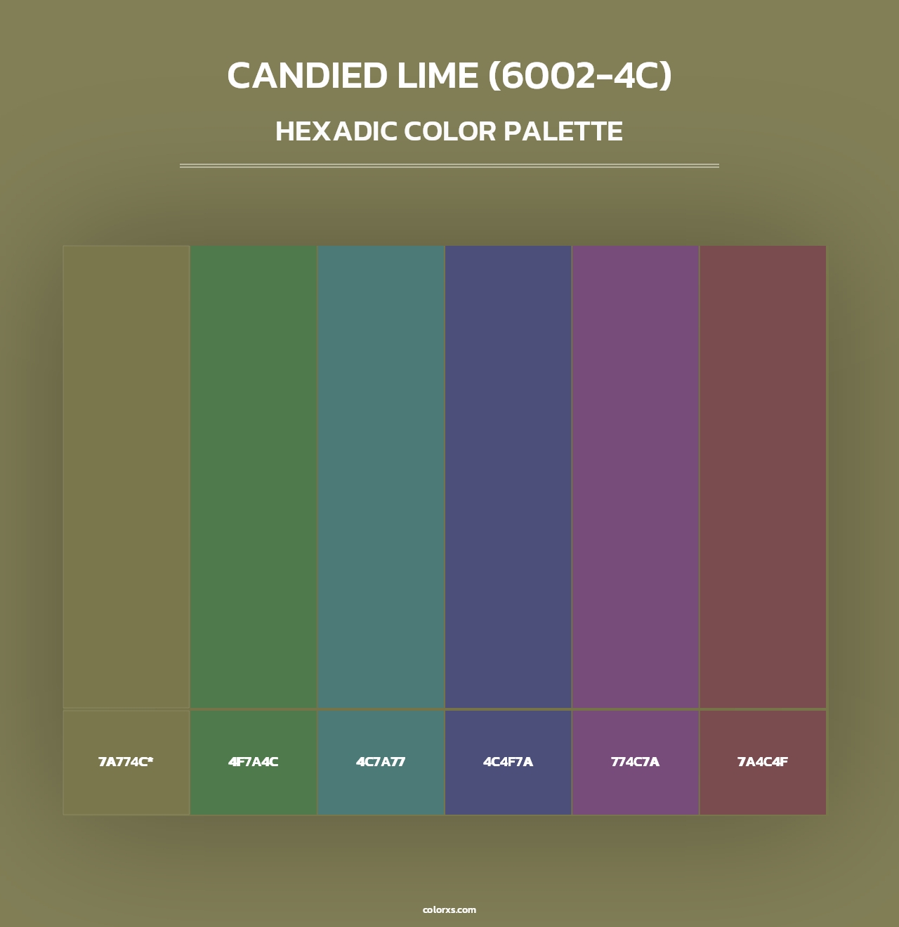 Candied Lime (6002-4C) - Hexadic Color Palette