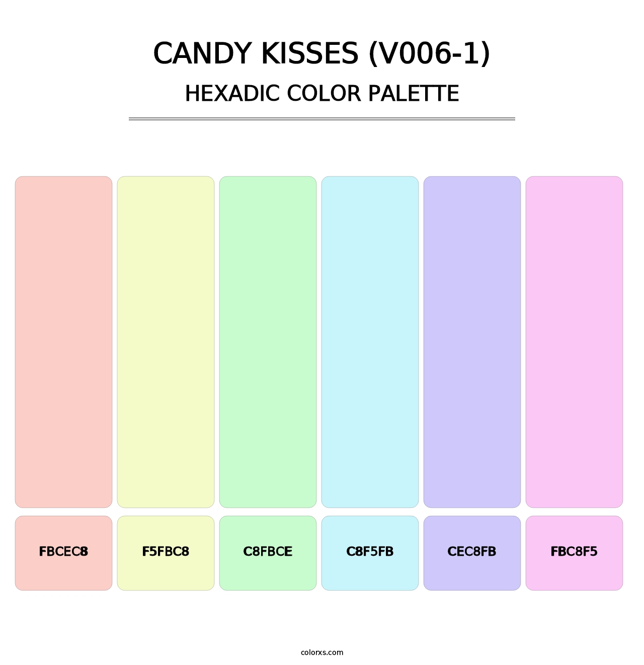 Candy Kisses (V006-1) - Hexadic Color Palette